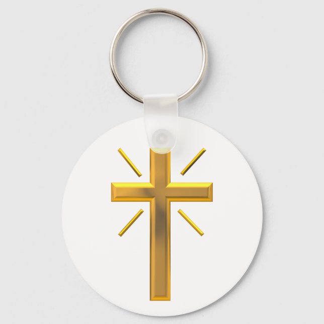 Porte-clés Croix d'or 4 (Recto)
