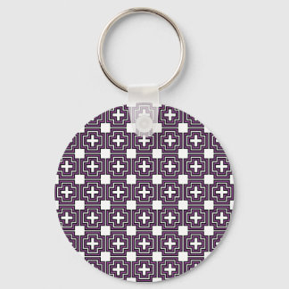Porte-clés Croix et Carré pourpre - Porte - clé