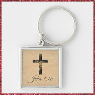 Porte-clés Croix évangélique chrétienne
