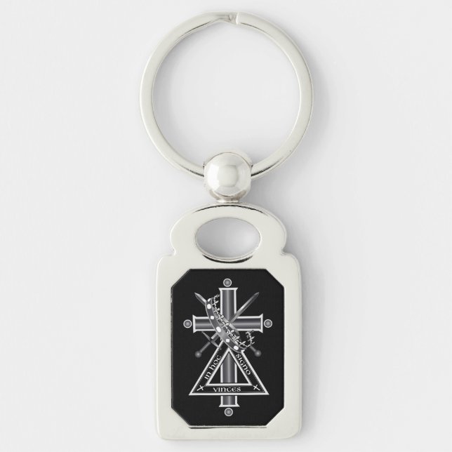 Porte-clés Croix freemasonique (Devant)