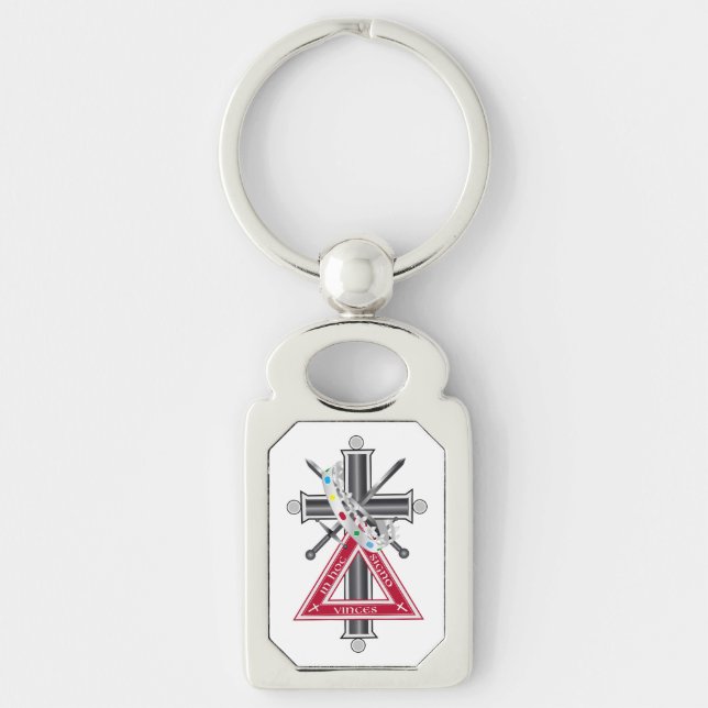 Porte-clés Croix freemasonique (Devant)