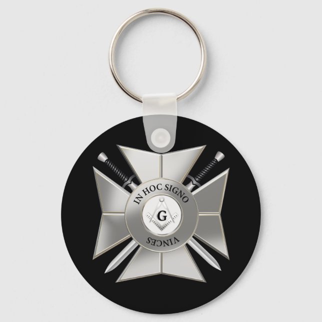 Porte-clés Croix maçonnique (Recto)