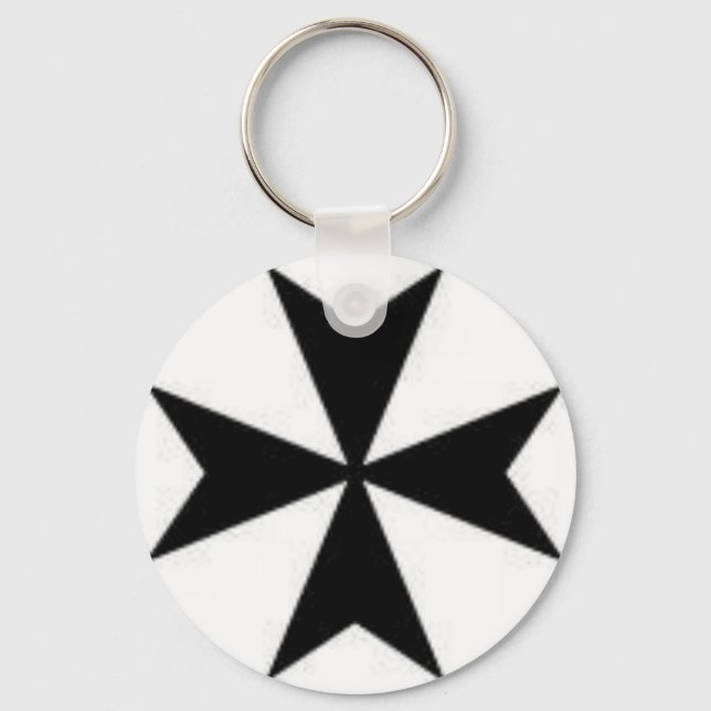 Porte-clés Croix maltaise d'origine (Recto)