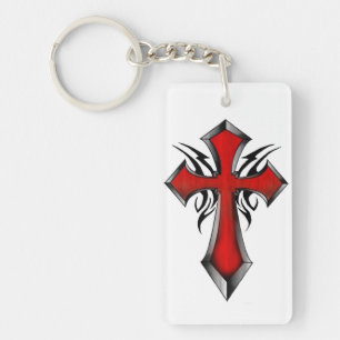 Porte-clés croix tribale, Foi, Religion, Chrétien