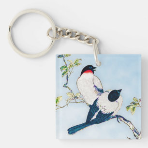 Porte-clés Croquis d'encre japonaise vintage