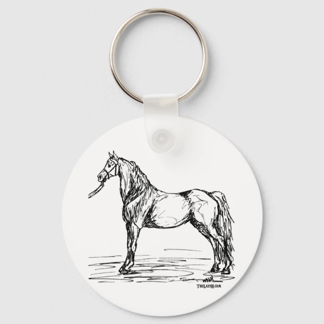 Porte-clés Croquis simple Morgan Horse (Recto)