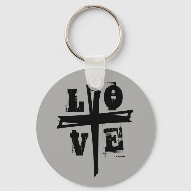 Porte-clés CROSS amusant avec LOVE letting | (Recto)