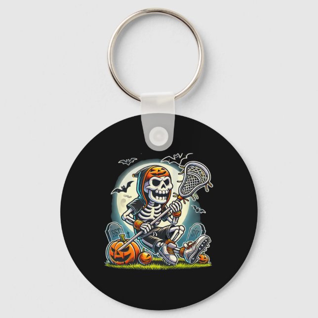 Porte-clés Crosse de squelette d'Halloween (Recto)