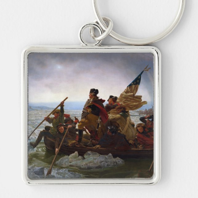 Porte-clés Crossing Delaware 1776 : Général George Washington (Devant)