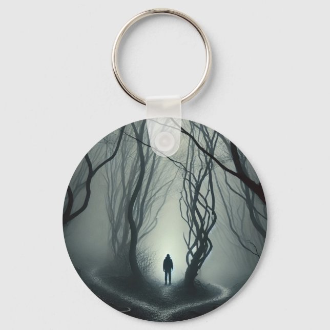 Porte-clés Crossroads in : Gloomy Forest Art Print (Recto)