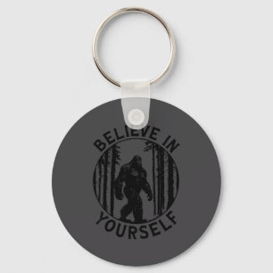 Porte-clés Croyez en vous-même Bigfoot Forest Motivation Humo