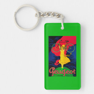 Porte-clés Cru PosterEurope de bicyclette de Peugeot