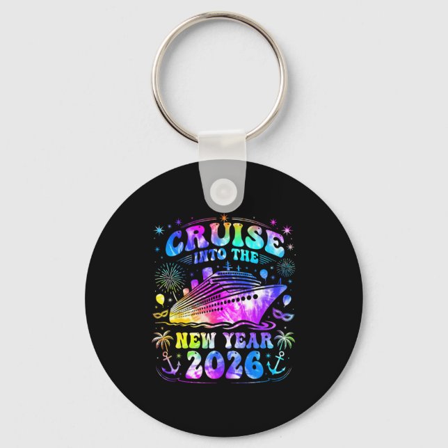 Porte-clés Cruising Into 2026 New Years Eve Party Favors Fami (Recto)