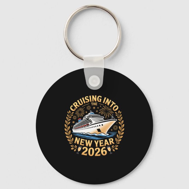 Porte-clés Cruising Into 2026 New Years Eve Party Favors Fami (Recto)