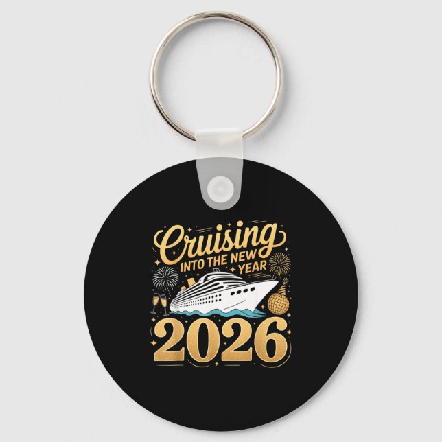Porte-clés Cruising Into The New Year 2026 Matching Family Cr (Recto)