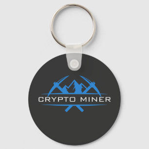 Porte-clés Crypto Miner Custom Name Text