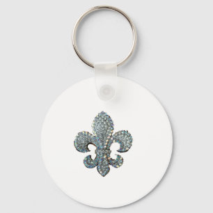 PORTE-CLÉS CRYSTAL FLEUR DE LIS