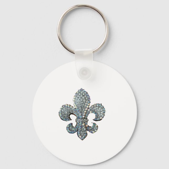 PORTE-CLÉS CRYSTAL FLEUR DE LIS (Recto)