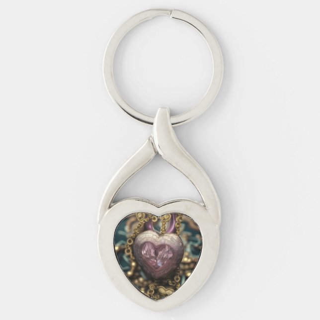 Porte-clés Crystal Heart Amulet (Devant)