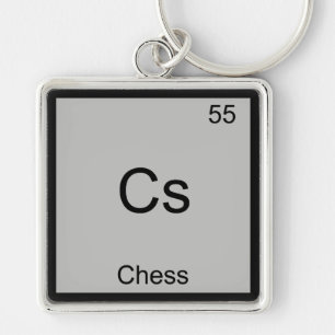 Porte-clés Cs - Chess Funny Chimie Élément Symbole T-shirt