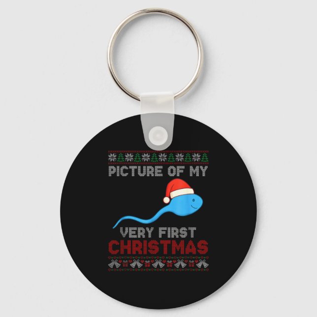 Porte-clés Cture Of My Very First Christmas Joke Funny Xmas  (Recto)