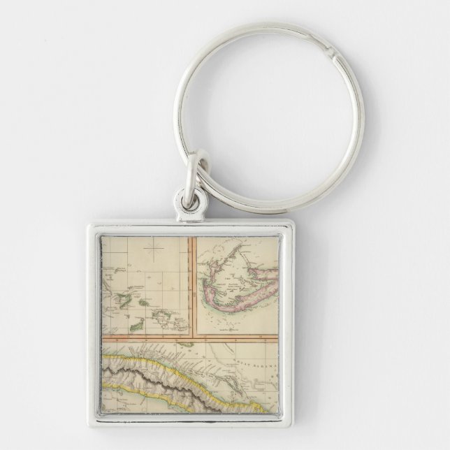 Porte-clés Cuba, Bahama I, Bermudes (Devant)