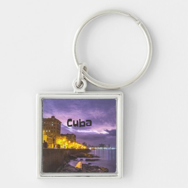 Porte-clés Cuba La Havane La Nuit (Devant)