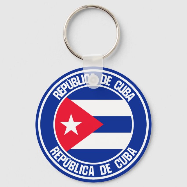 Porte-clés Cuba Round Emblem (Recto)