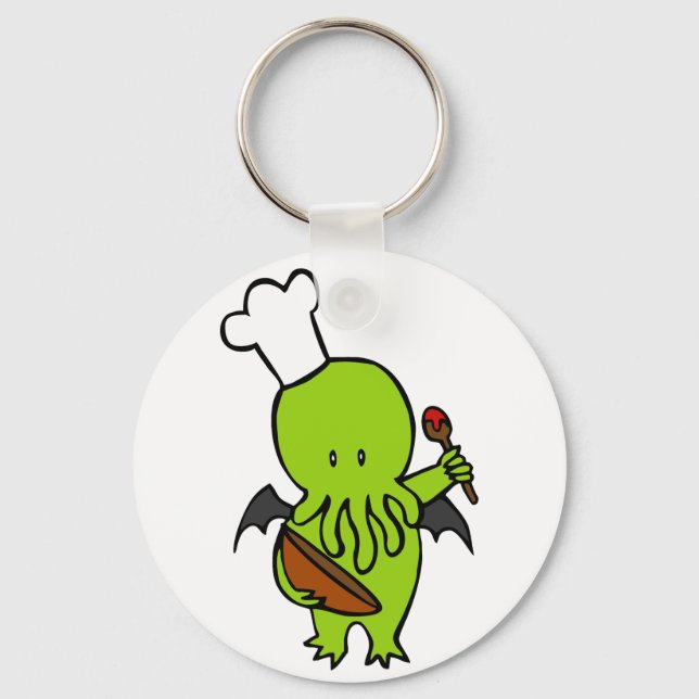 Porte-clés Cuire Avec Le Cthulhu (Recto)