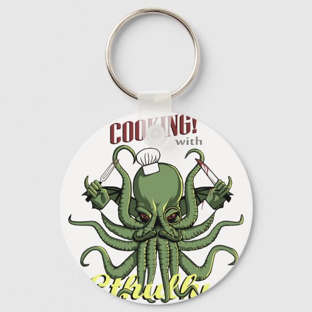 Porte-clés Cuisine avec Cthulhu (Recto)