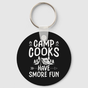 Porte-clés Cuisinier de camp d'été drôle - Amusez-vous davant
