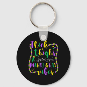 Porte-clés Cuisses Épaisses Vibes Mardi Gras Femmes