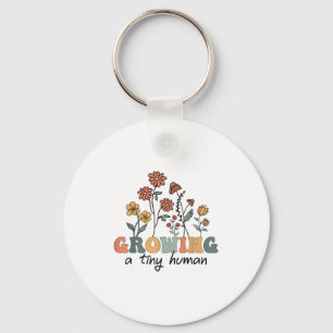 Porte-clés Cultiver Une Minuscule Fleur Florale Humaine Tee D