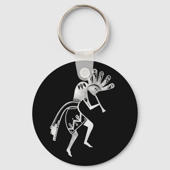 Porte-clés Culture amérindienne - Danse Kokopelli 2 (Recto)