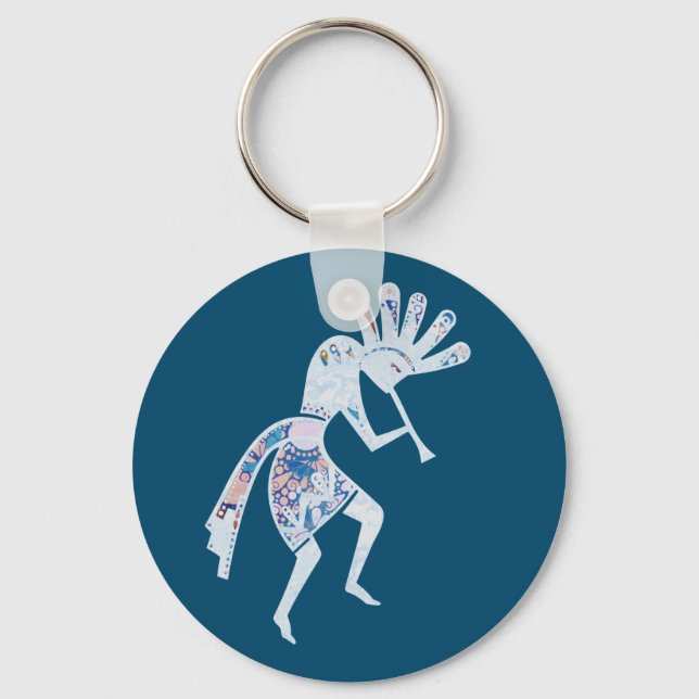 Porte-clés Culture amérindienne - Danse Kokopelli 4 (Recto)