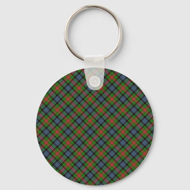 Porte-clés Cumming Clan Tartan Impression Conçue (Recto)
