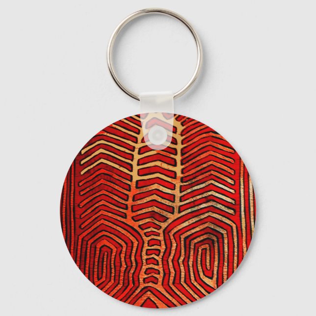 Porte-clés Cuna Indian Tribal Lobster Squelette (Recto)