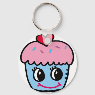Porte-clés cupcake avec coeur