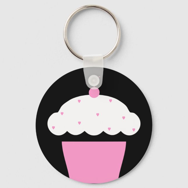 Porte-clés cupcake de cerise (Recto)