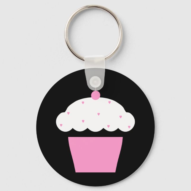 Porte-clés cupcake de cerise (Recto)