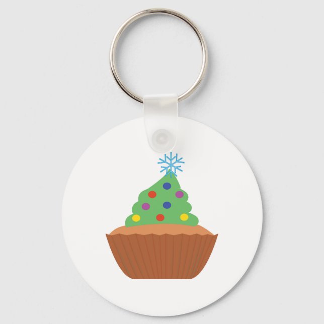 Porte-clés Cupcake de Noël (Recto)