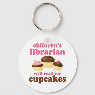 Porte-clés Cupcake Lover Children Librarian Gift