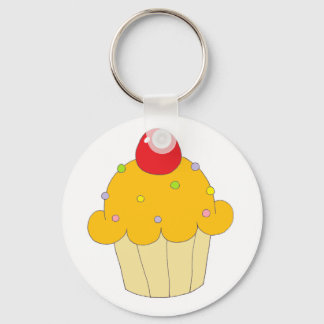 Porte-clés Cupcake orange