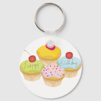 Porte-clés Cupcakes d'anniversaire