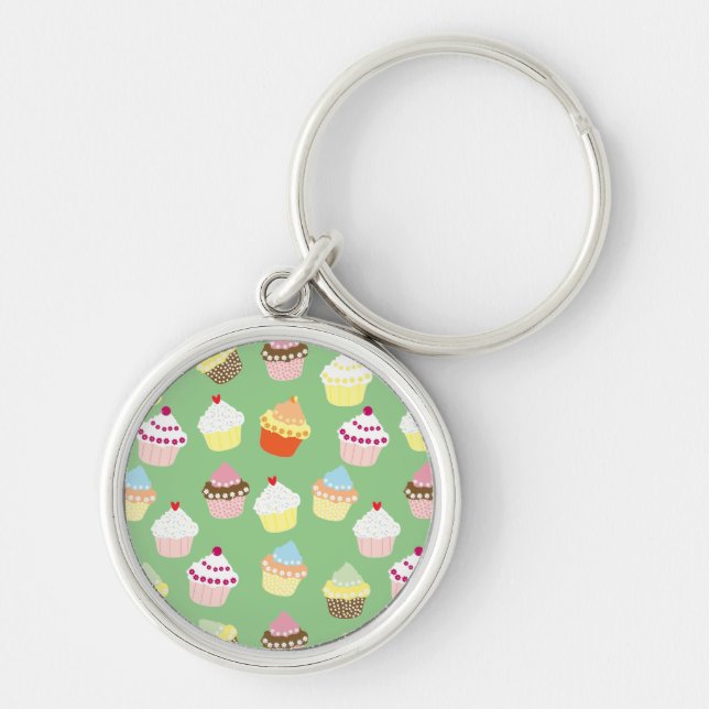 Porte-clés Cupcakes Delicious Decorated Birthday (Devant)
