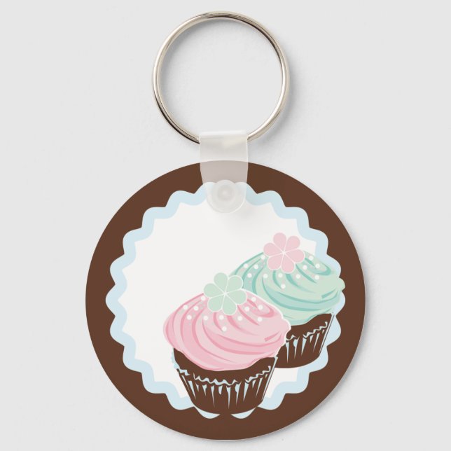 Porte-clés Cupcakes Gelés Cute Pastel (Recto)