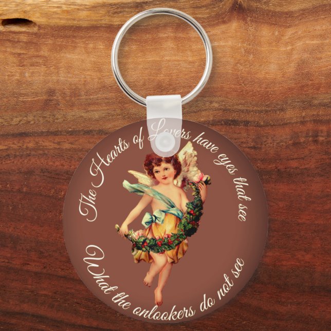PORTE-CLÉS CUPIDON ANGE | ACCESSOIRE INSPIRANT (Recto)