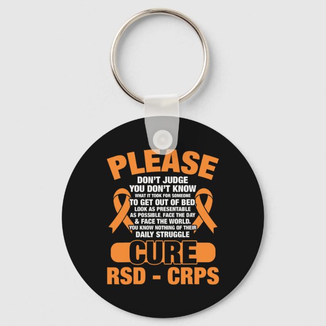 Porte-clés Cure Rsd Crps Soutien Rsd Crps Sensibilisation (Recto)