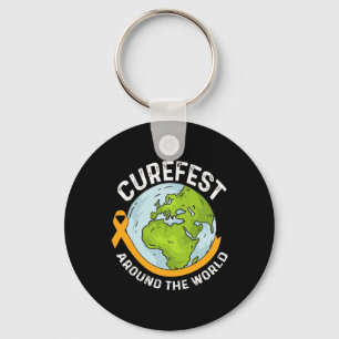 Porte-clés Curefest Around The World Sensibilisation au cance