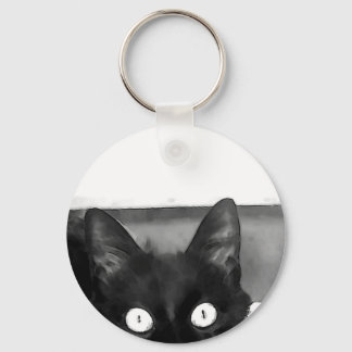 Porte-clés Curiosité du chat